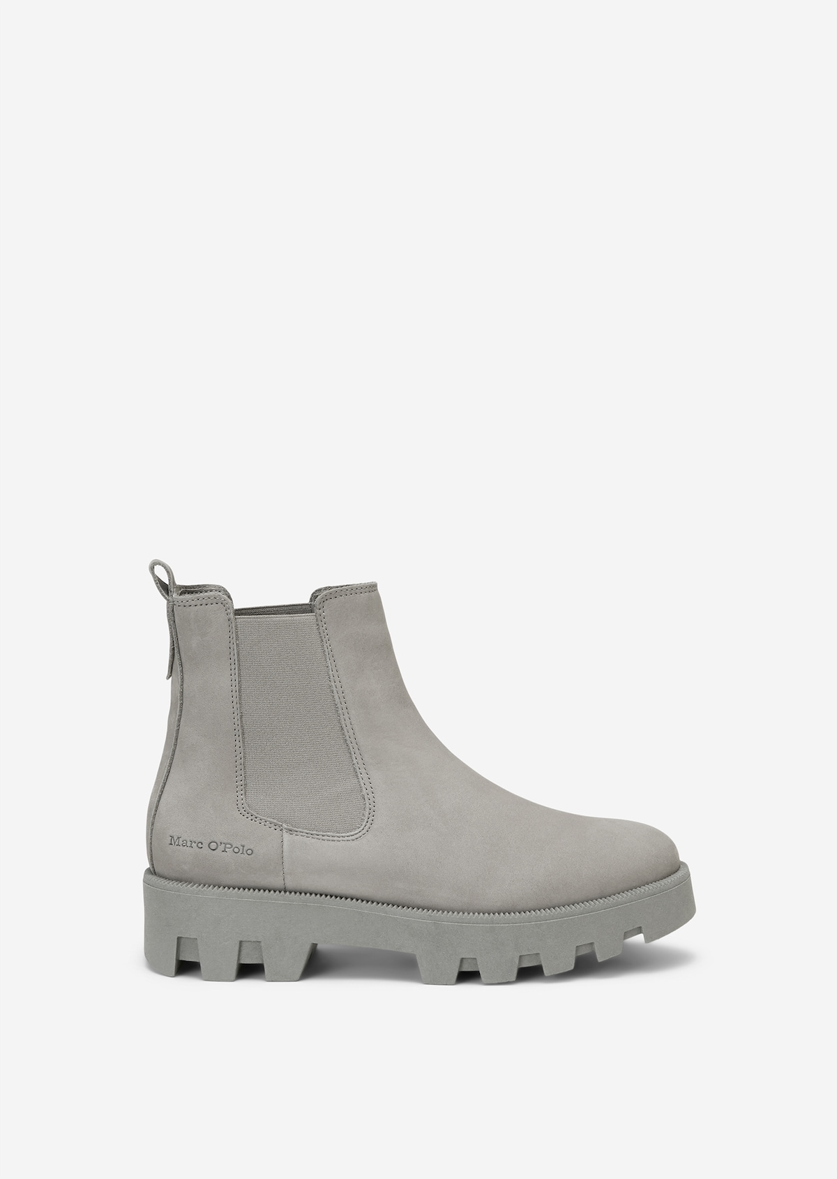 Chelsea boots made of soft nubuck leather - gray | Chelsea boots | MARC ...
