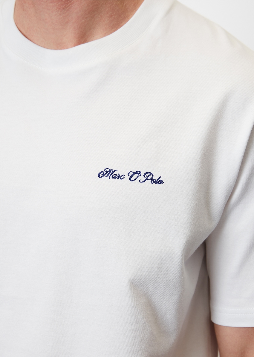 BEKLEIDUNG mit - O\'POLO floralem MARC | Rückenprint | regular weiß T-Shirt