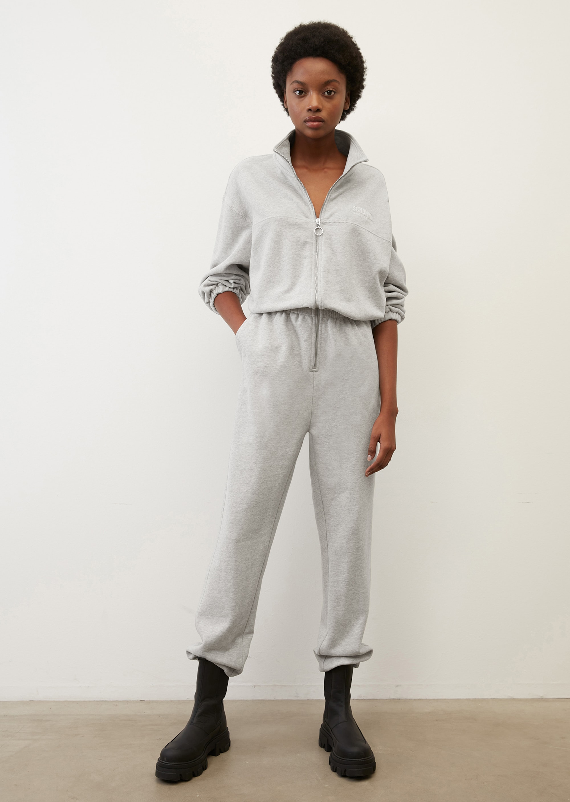 Marc O\u2019Polo Langer Jumpsuit wit casual uitstraling Mode Broeken Marc O’Polo 
