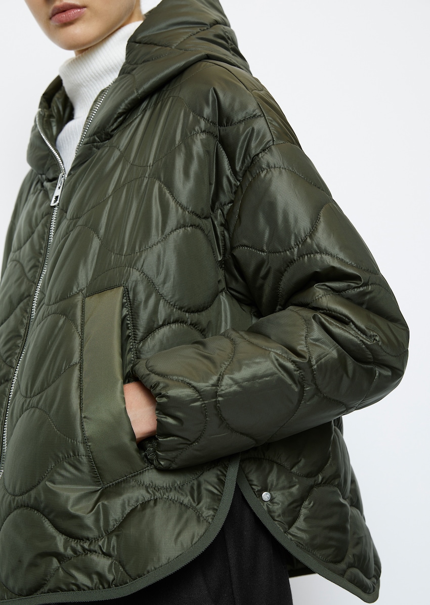 relaxed from Light jackets O\'POLO | Hooded - made green jacket cape in quilted | recycled style MARC quality ripstop