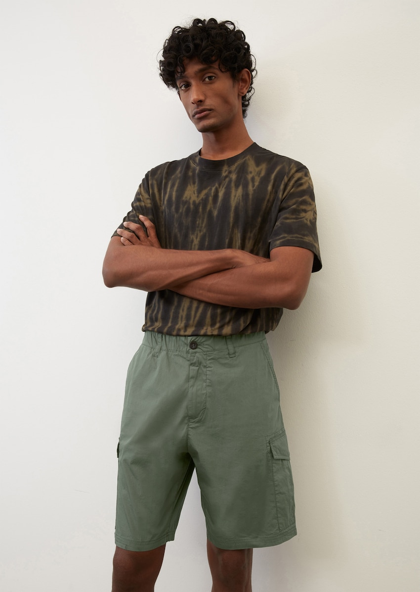 Pantalones holgados de estilo cargo EKSJÖ Mezcla nailon y algodón ecológico - verde | Pantalones cortos | MARC O'POLO