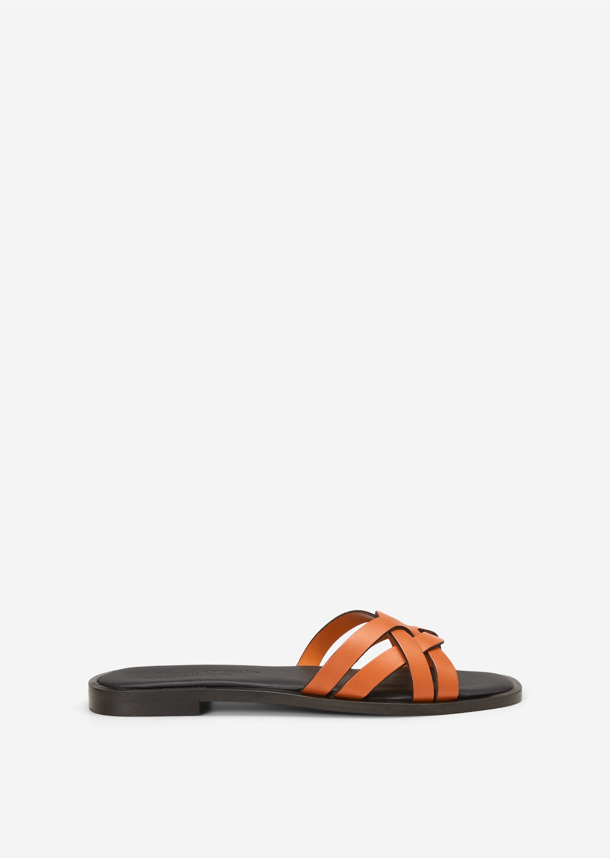 Mules in braided design - orange | Sandals | MARC O’POLO