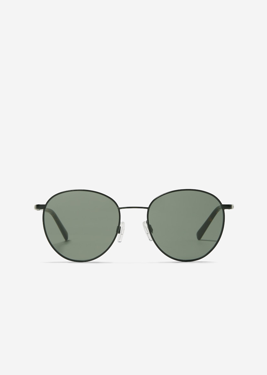 Triviaal Sociologie Extreem Uniseks zonnebril met ronde glazen - zwart | Zonnebrillen | MARC O'POLO