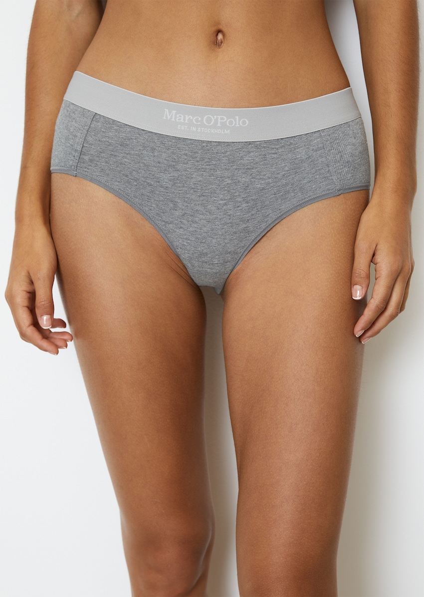 Fine rib panty panty In pack of 2 - gray, Slips