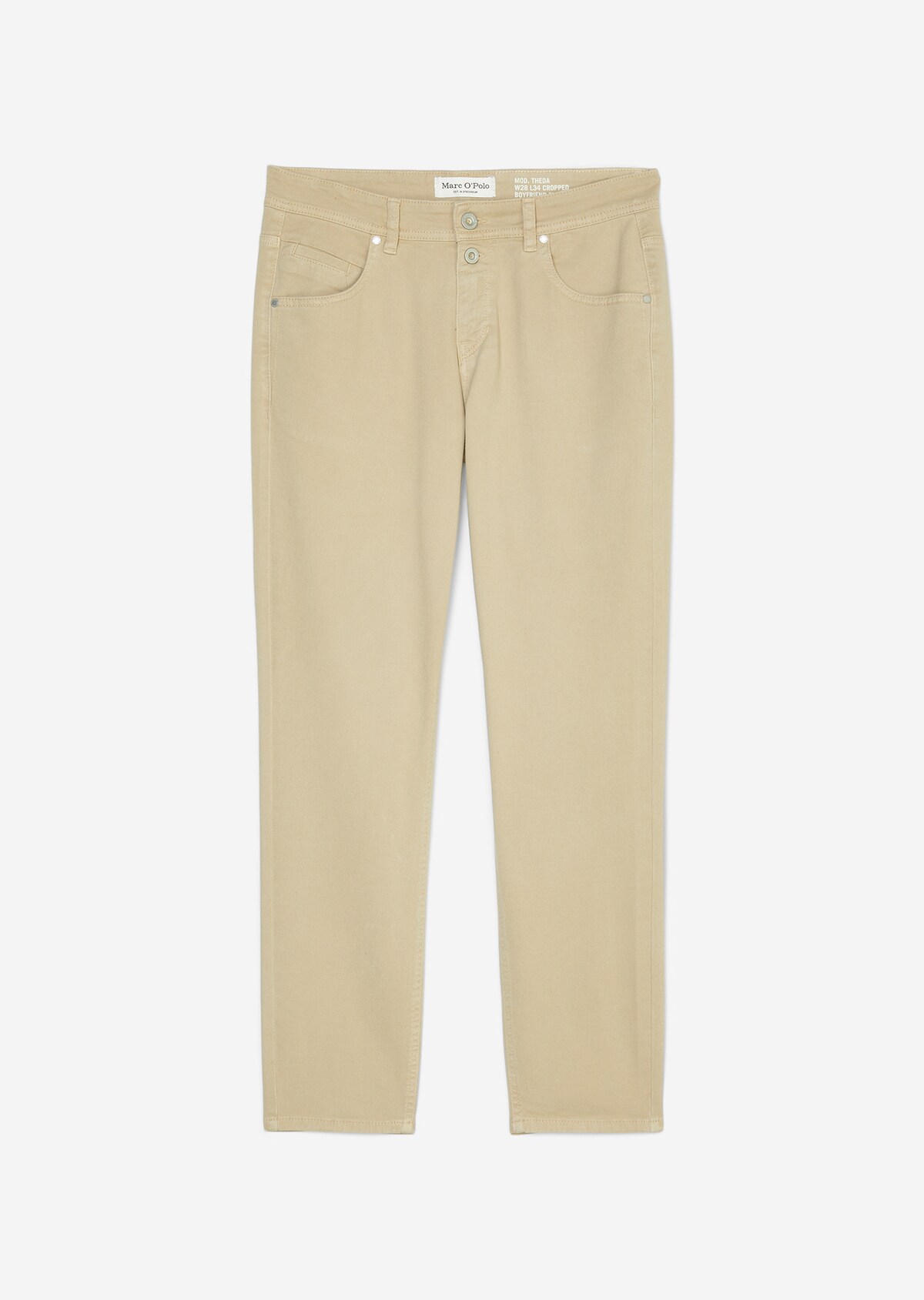 THEDA cropped boyfriend trousers made of stretchy organic cotton ...