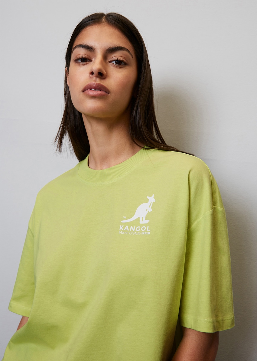 Marc O'Polo Denim Shortsleeve Roundneck Loose Fit Print Tshirt, Women's, Size: XS, Green