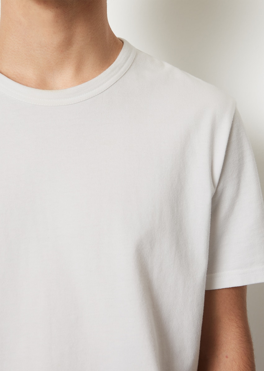 Rundhals-T-Shirt regular O\'POLO | weiß aus Bekleidung | MARC Baumwolle - hochwertiger