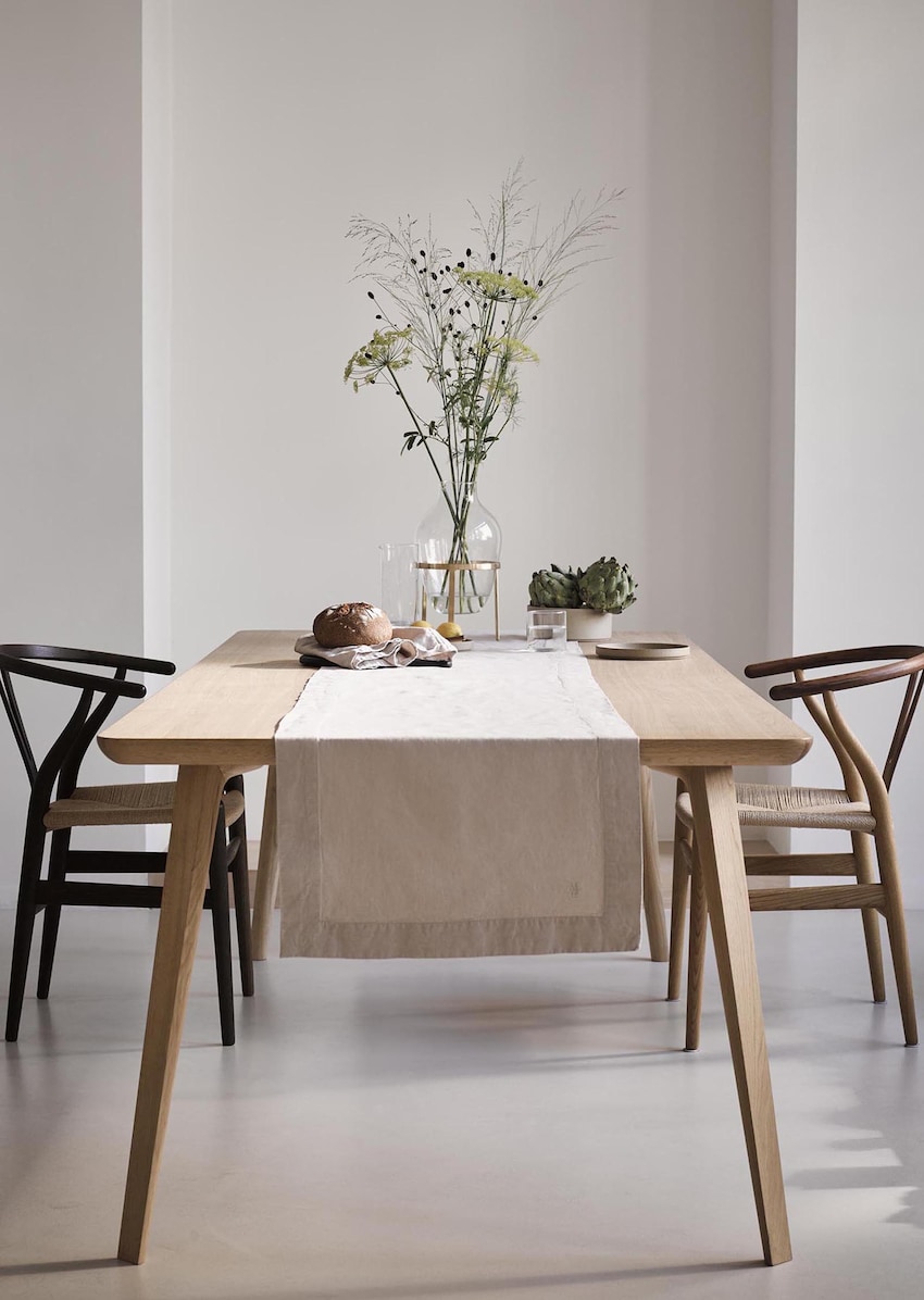 Tischläufer Modell AKALLA aus Organic-Cotton-Mix - grau | KÜCHE | MARC  O\'POLO