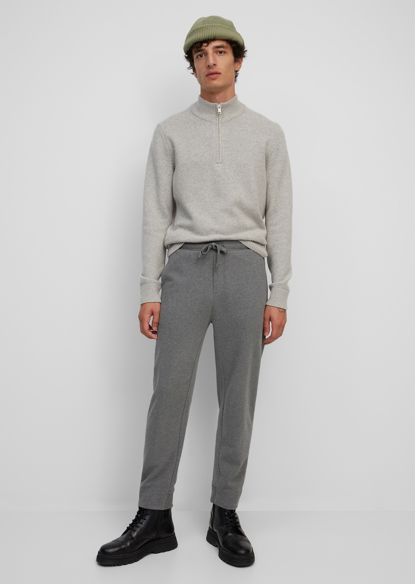 Tracksuit bottoms made from organic cotton - gray | Sweat trousers ...