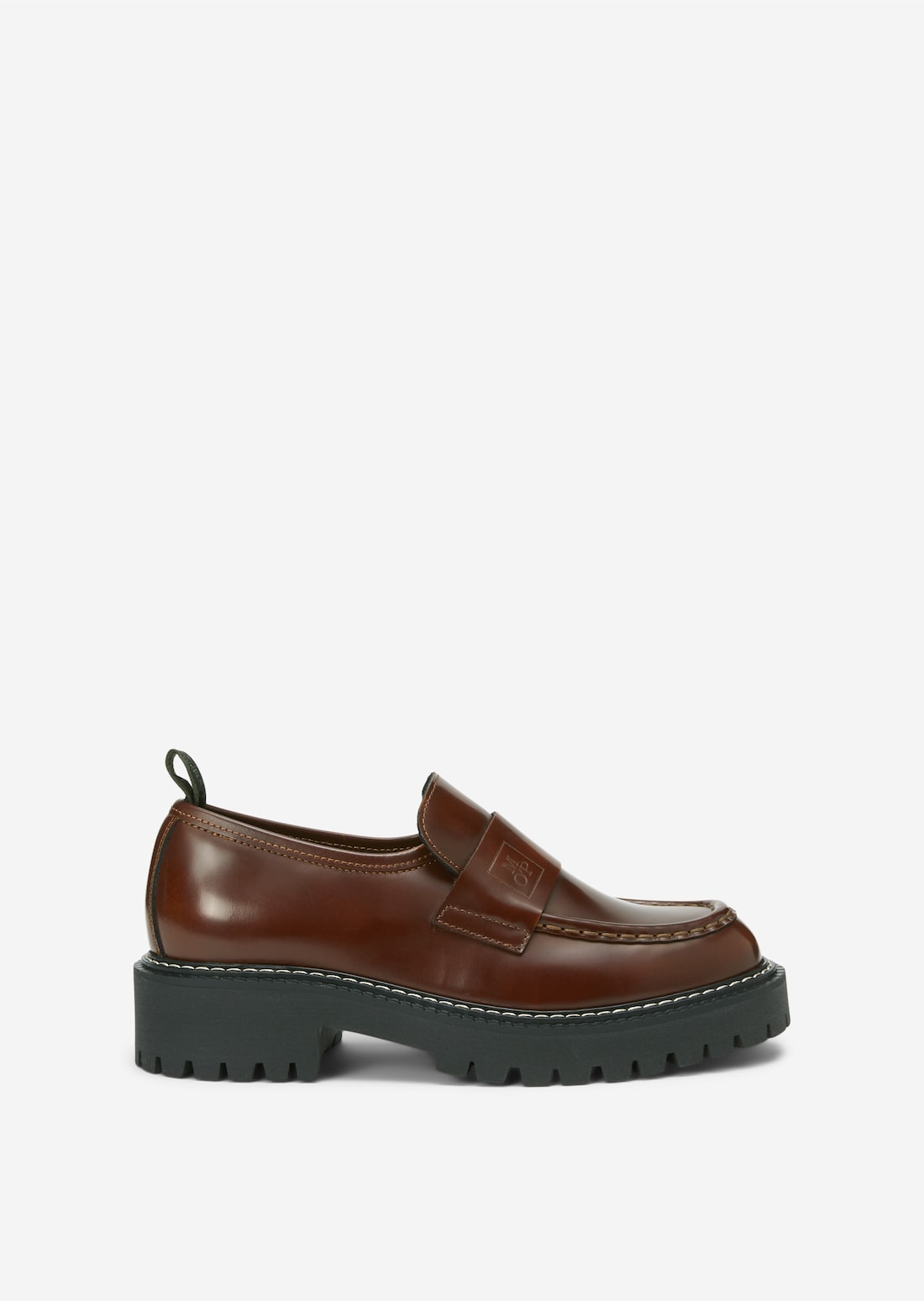 Penny loafers With a bulky sole - brown | Loafers | MARC O’POLO