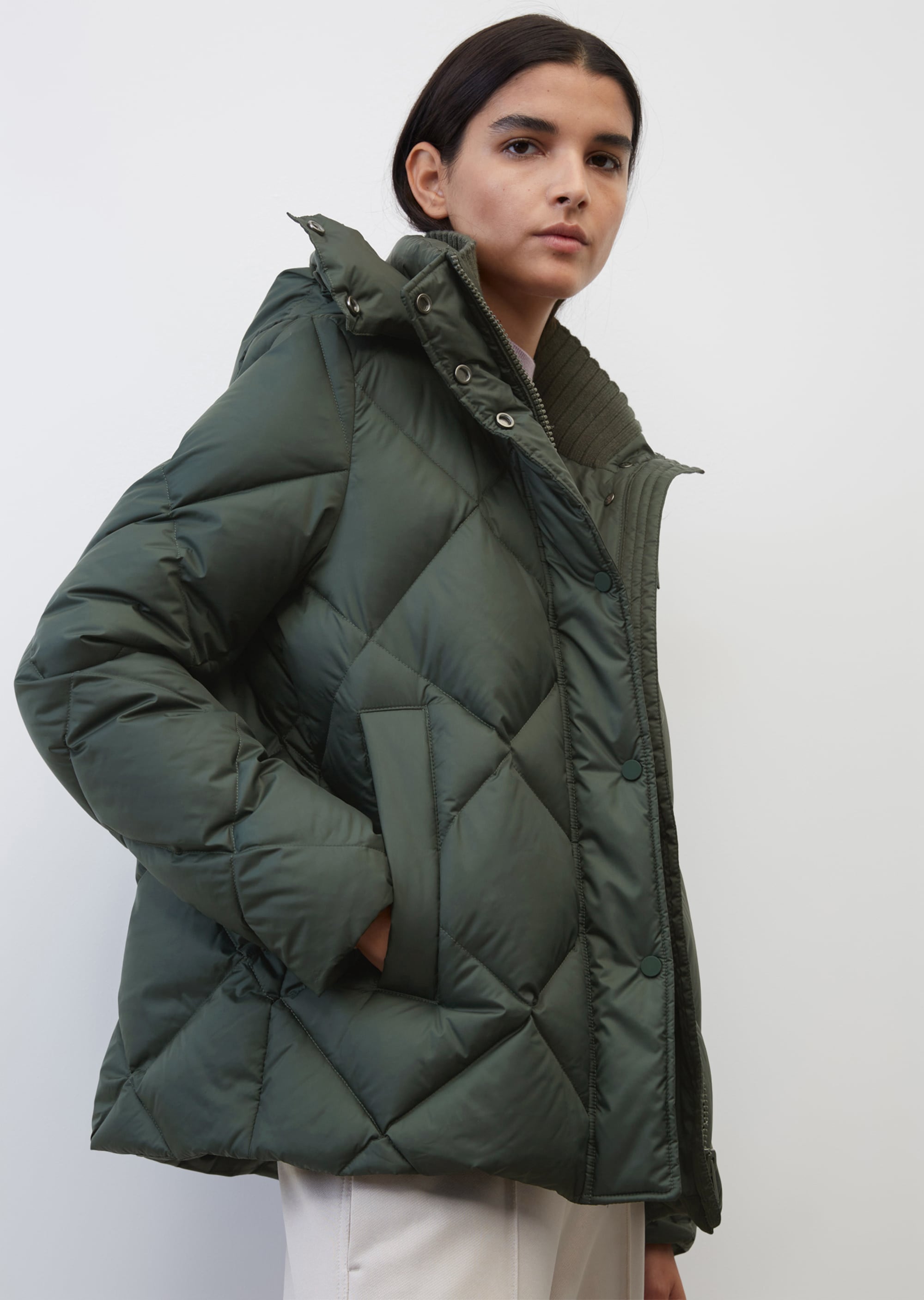 Mode Jacken Übergangsjacken Marc O’Polo Kurze Trench-Jacke von Marc OPolo 