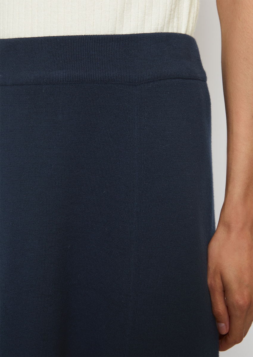 DfC Knitted Skirt A-Shape Made of organic cotton - blue | Mini-skirts |  MARC O\'POLO