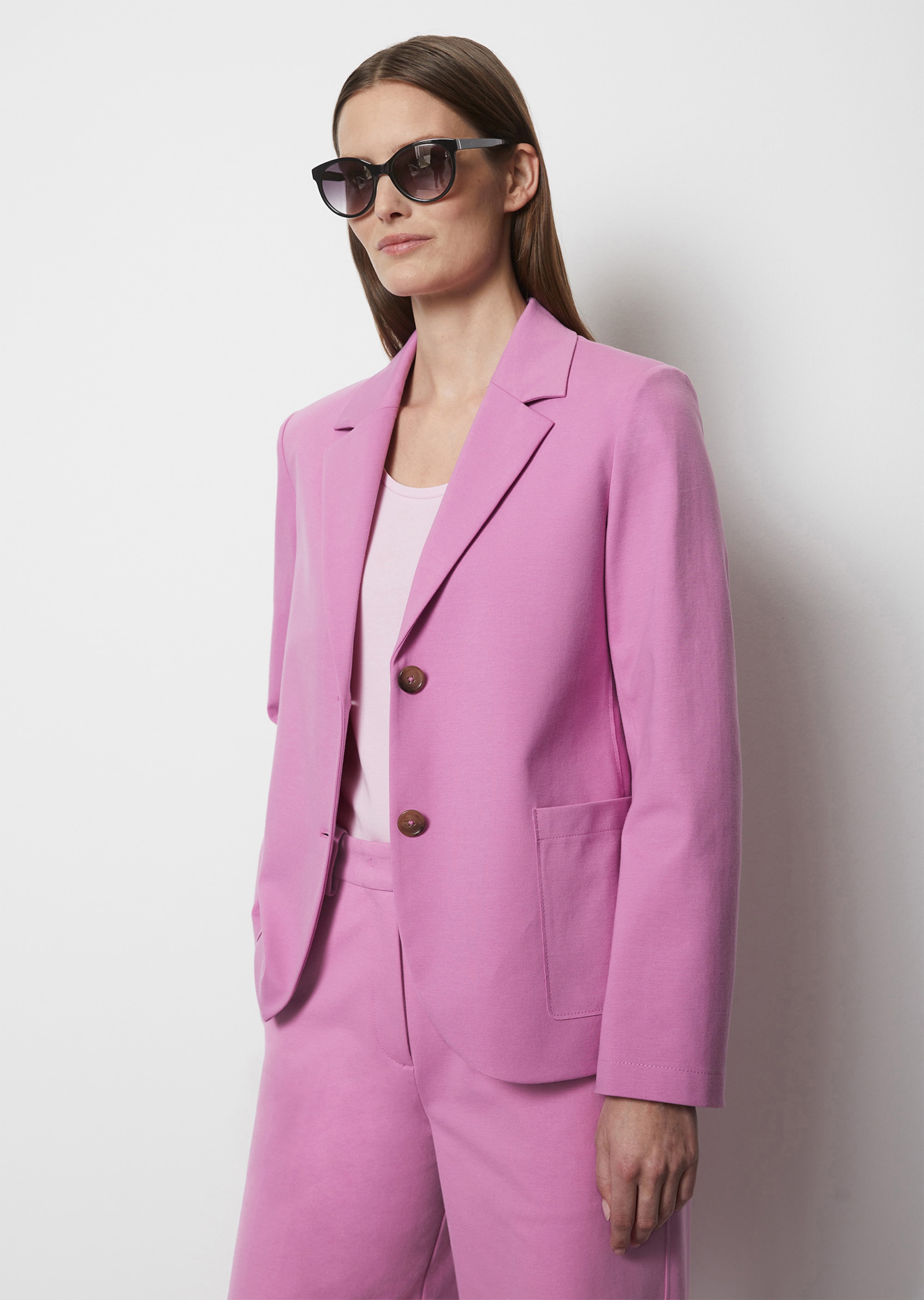 Pink jersey store blazer