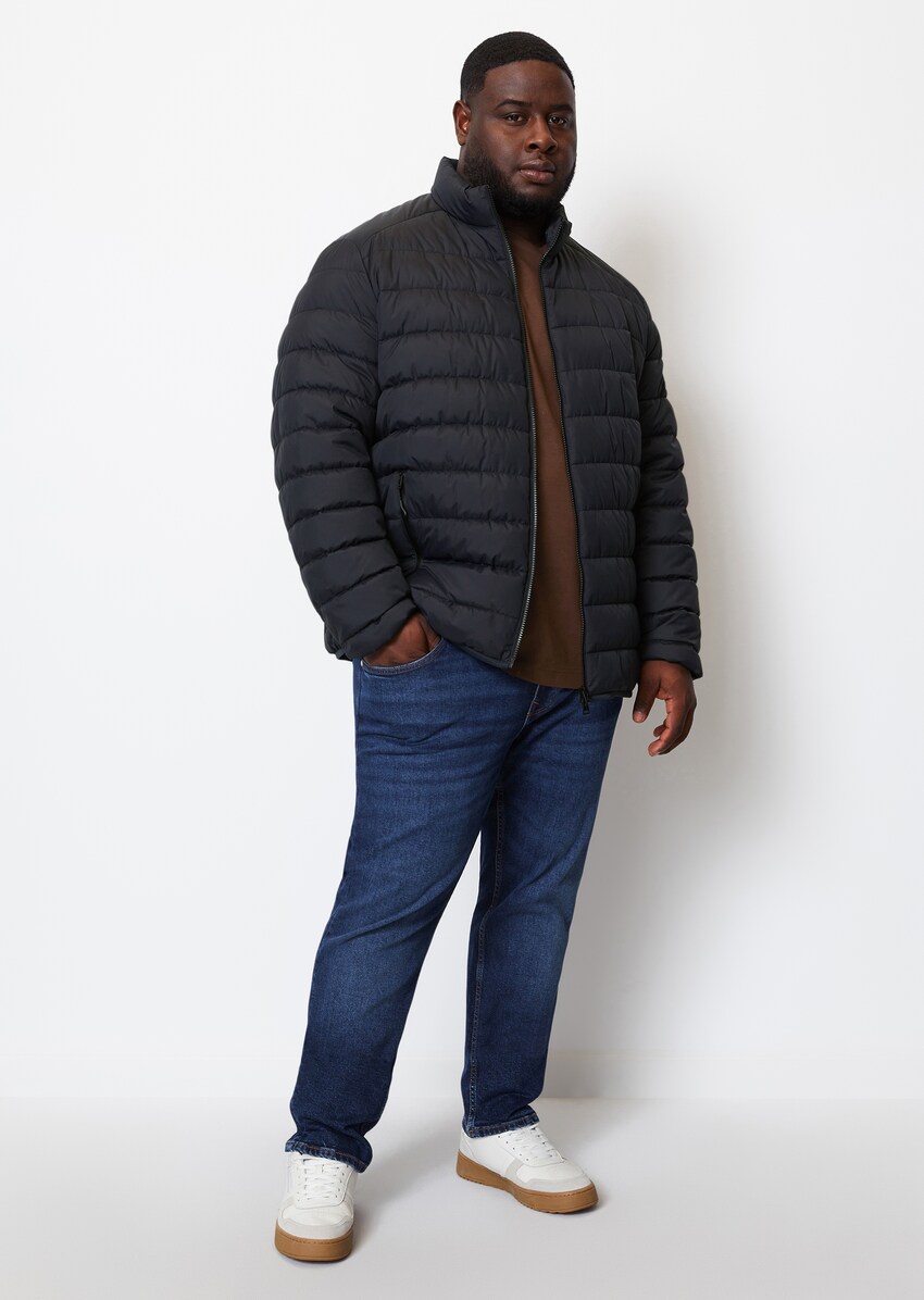 Lightweight quilted jacket of water-repellent, recycled blue | Jackets MARC O'POLO
