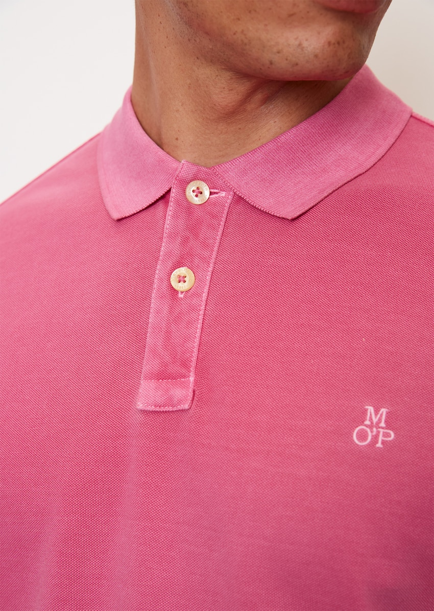Short sleeve piqué polo shirt in a regular fit made from organic cotton -  rose | Polos | MARC O\'POLO