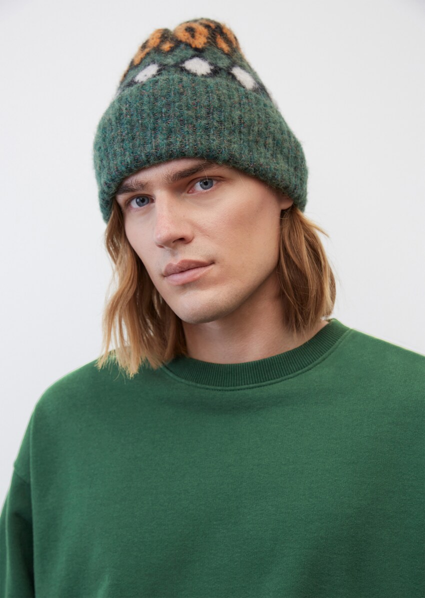 Cotton-Qualität Logo-Rundhals-Sweatshirt - Organic aus | MARC O\'POLO Rundhalssweater grün |