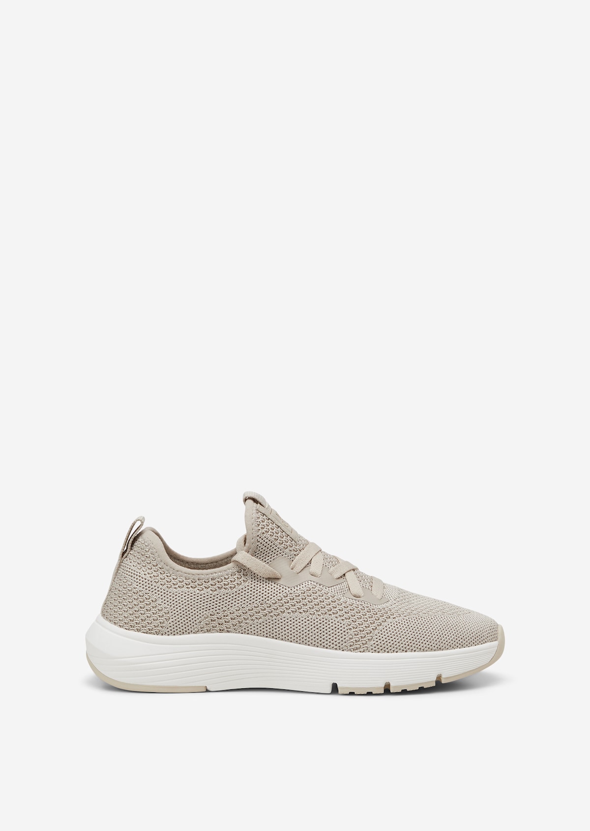 Sneaker in a stretch jacquard knit - brown | Sneakers | MARC O’POLO