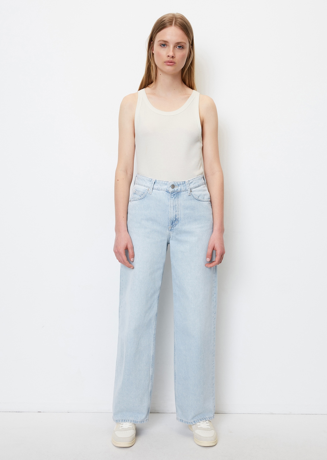 TOMMA jeans, high waist, wide leg made of recycled cotton - blue | Wide ...