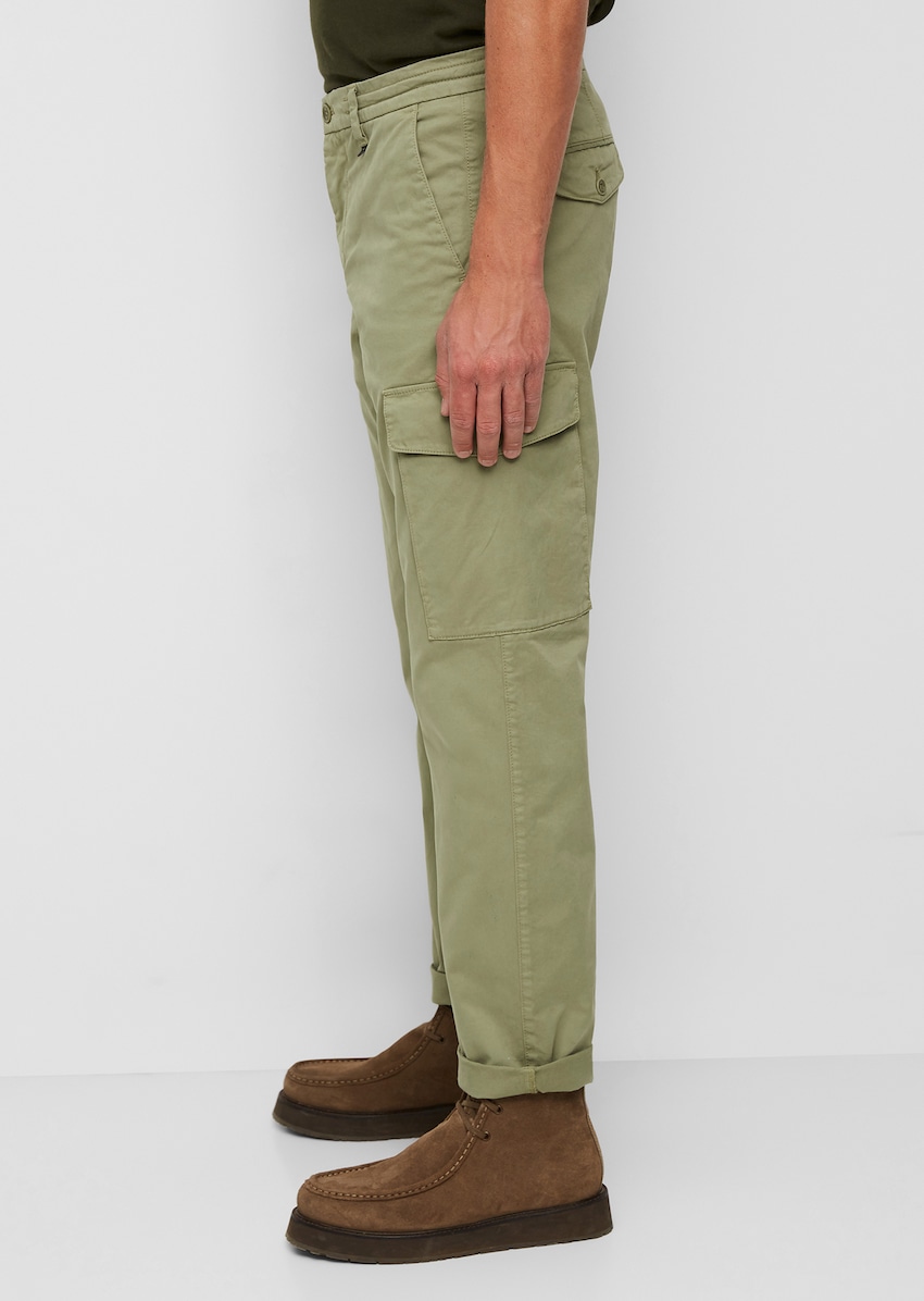 OSBY cargo chinos made of blended organic cotton - green | Cargo trousers |  MARC O'POLO