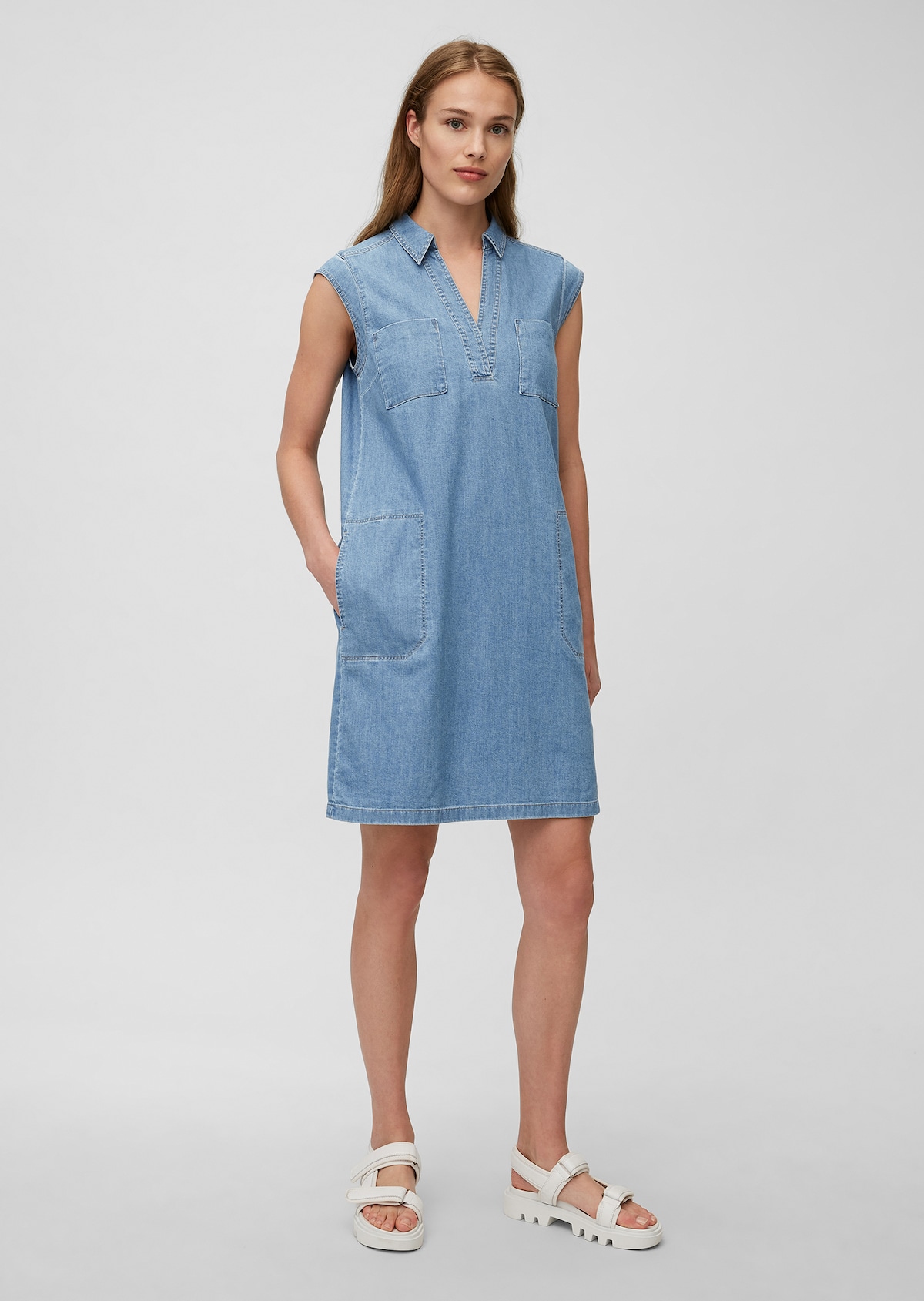 Denim dress Made from organic cotton - blue | Dresses | MARC O’POLO