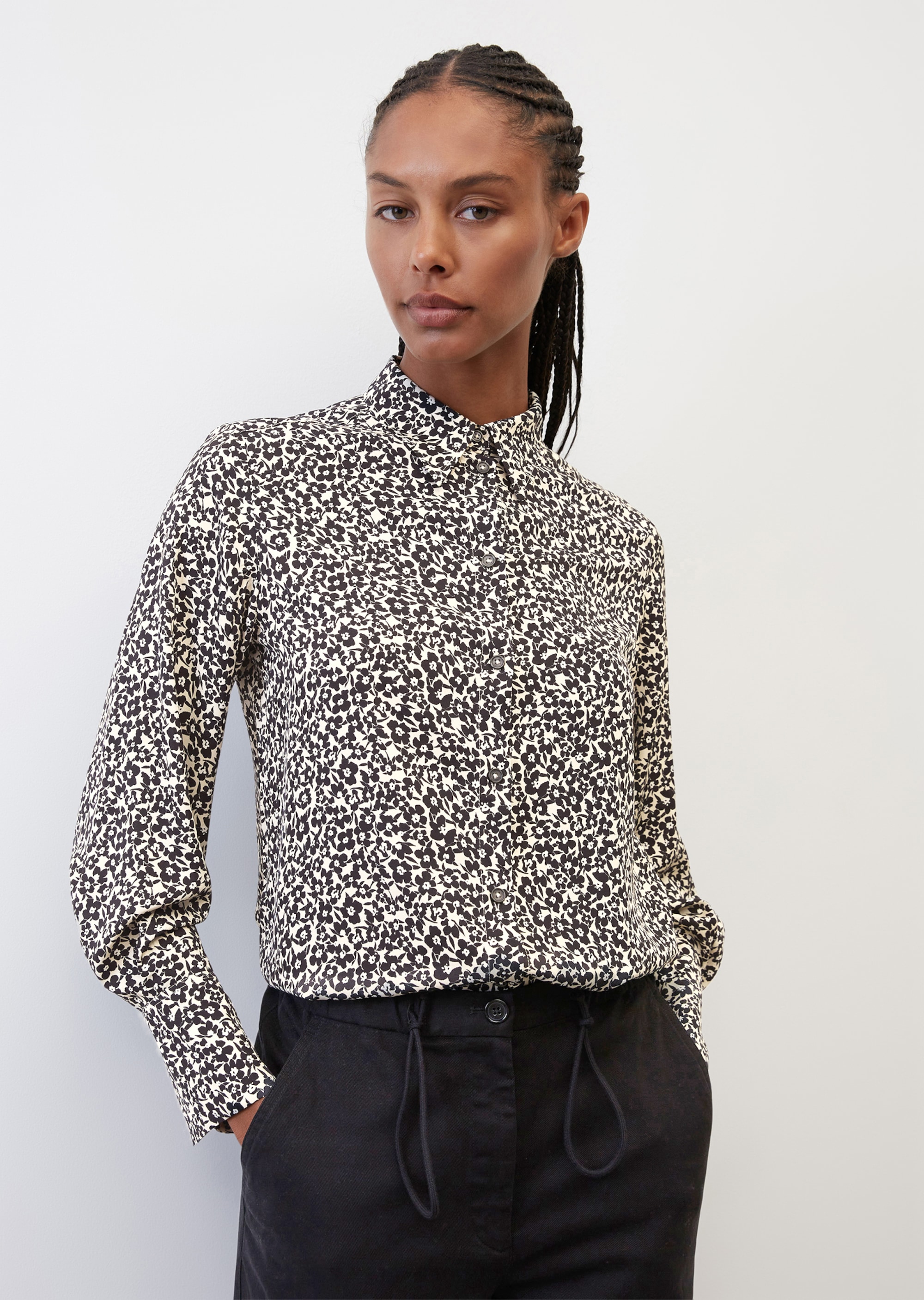 Marc O\u2019Polo Slip-over blouse volledige print casual uitstraling Mode Blouses Slip-over blouses Marc O’Polo 