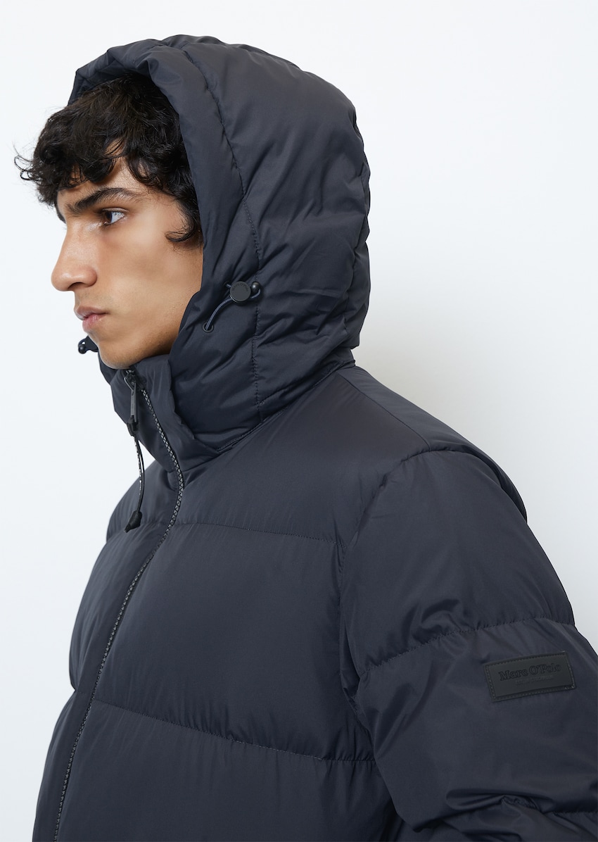 Oversized down puffer jacket with water-repellent surface - blue | Jackets  | MARC O'POLO