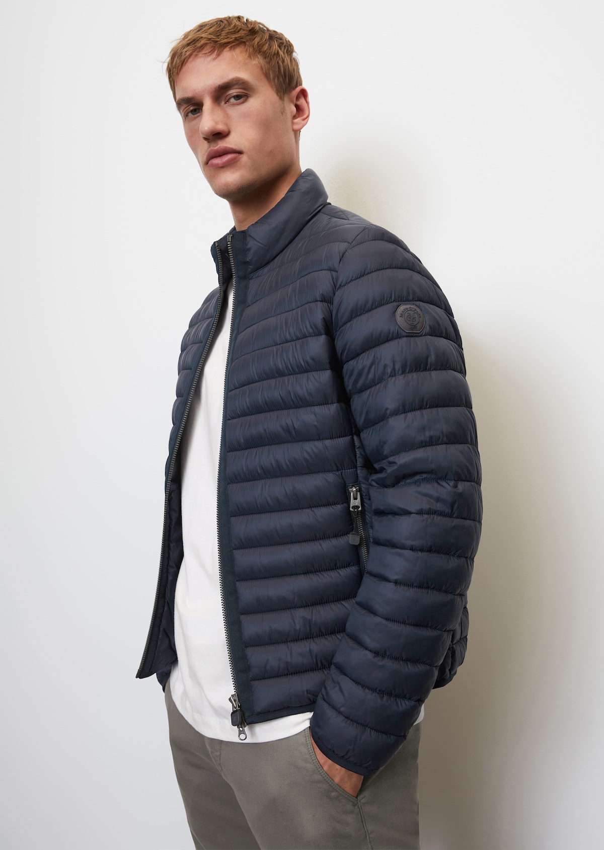ontwerp Seminarie in de buurt Quilted jacket Slow Down - No Down - blue | Jackets | MARC O'POLO