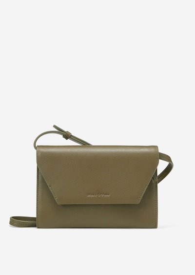 Crossbody bag from noble lamb leather - green | Women | MARC O’POLO