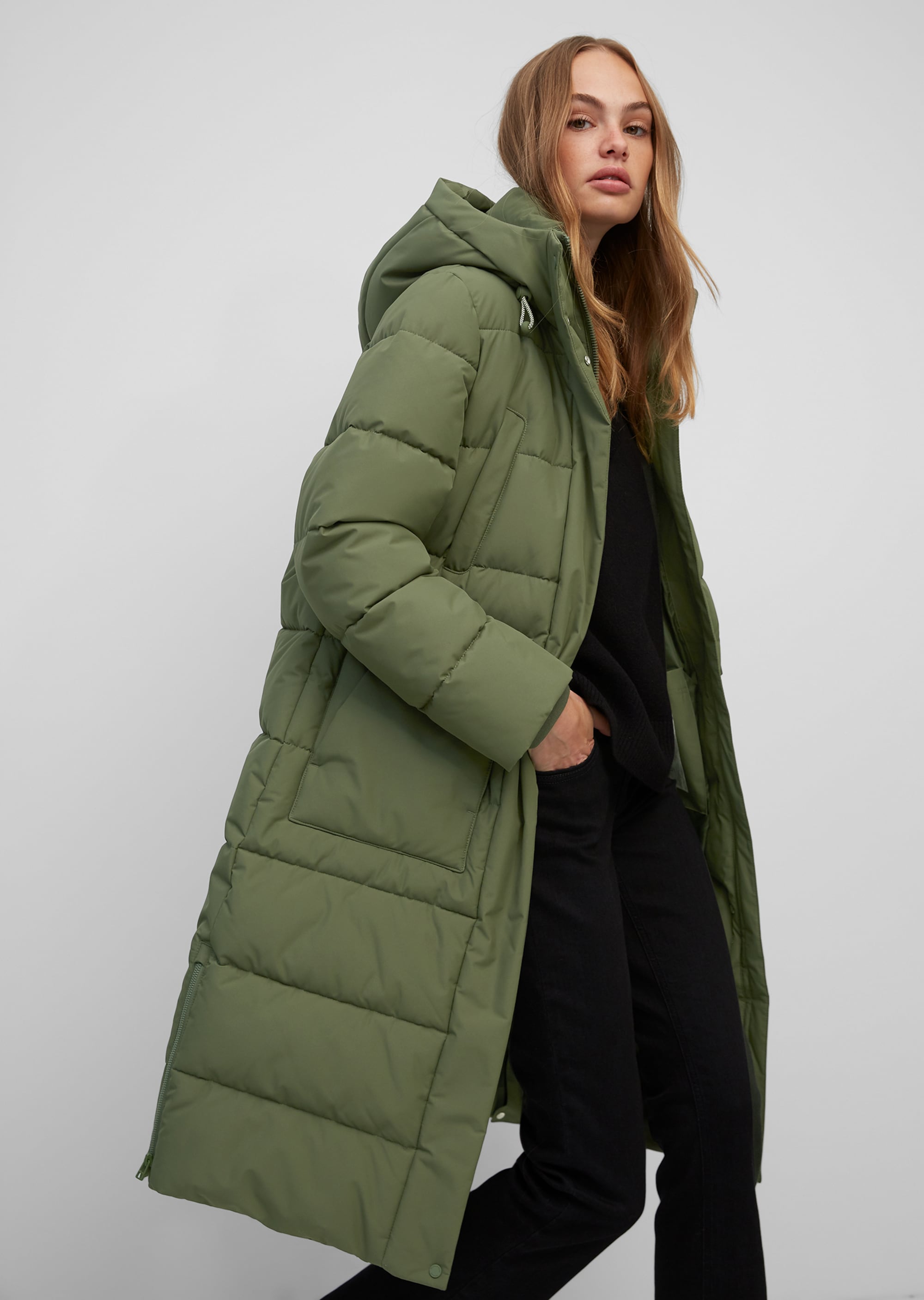 Puffer coat Slow Down – green | O\'POLO MARC | Down Coats filling - No