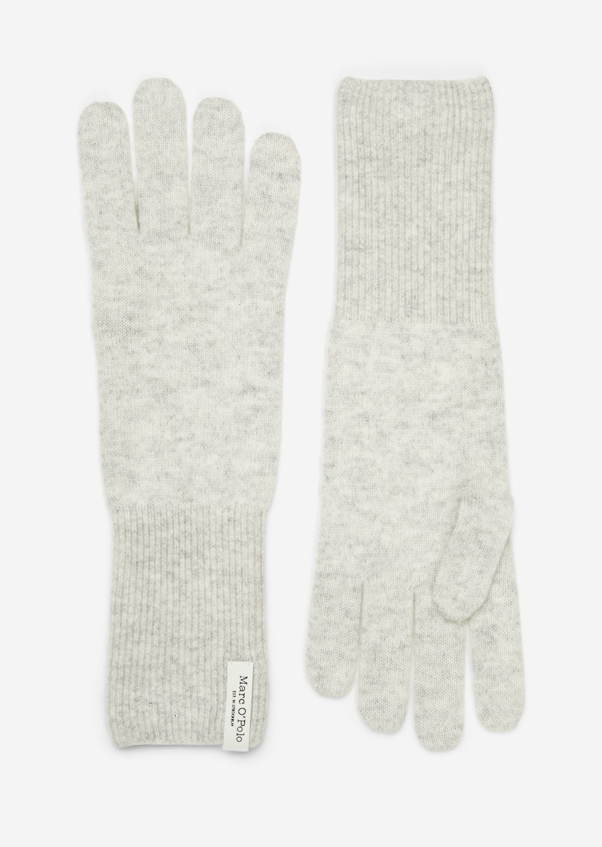 Fingerhandschuhe aus Schurwolle-Kaschmirwolle-Mix MARC - | Handschuhe | O\'POLO grau