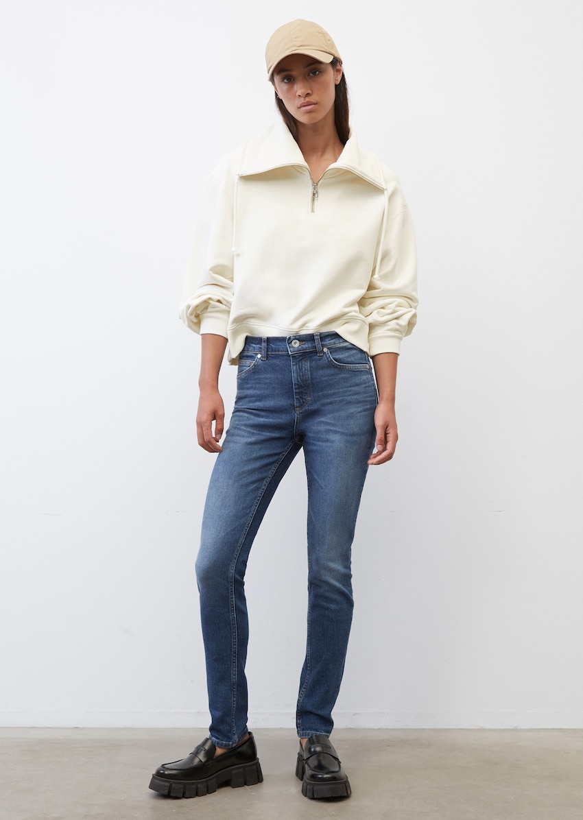Omleiden salon Etna Jeans SKARA high model Made of recycled cotton - blue | Skinny fit | MARC O' POLO