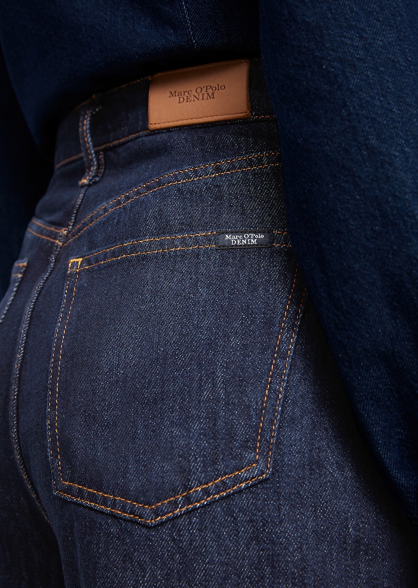 Schijnen Inademen Artistiek Jeans FJELL straight high waist model made of authentic raw denim fabric -  blue | Straight fit | MARC O'POLO