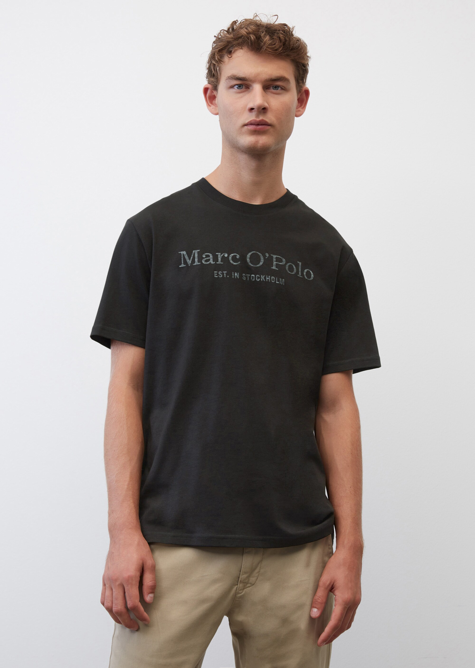 Marc O\u2019Polo V-Neck Shirt black casual look Fashion Shirts V-Neck Shirts Marc O’Polo 