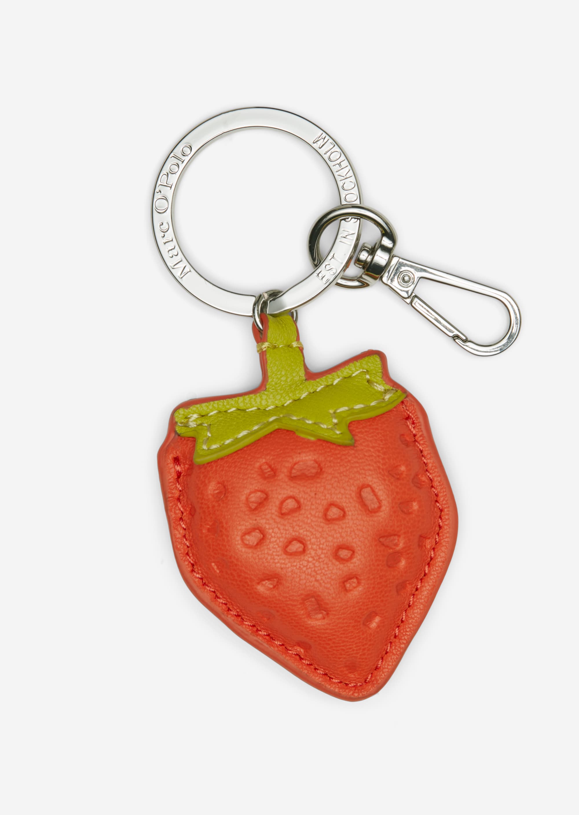 Schlüsselanhänger im Erdbeer-Format - orange
