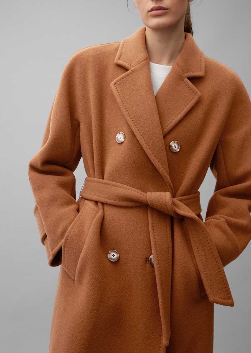 Mantel aus exklusiver, italienischer Qualität - bruin | | MARC O'POLO