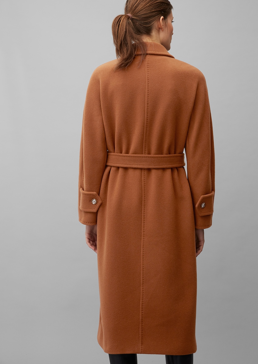 Mantel aus exklusiver, italienischer Qualität - bruin | | MARC O'POLO