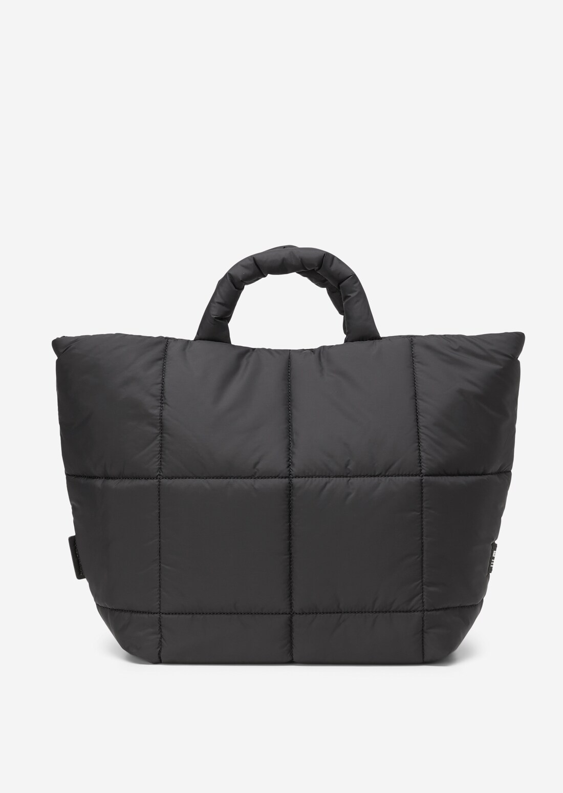 Padded shopper made of recycled material - black | Women | MARC O’POLO