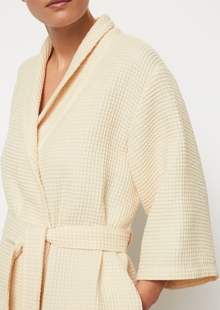Damen-Bademantel Modell ESSENTIAL aus Waffel-Piqué - beige | Bademäntel |  MARC O\'POLO