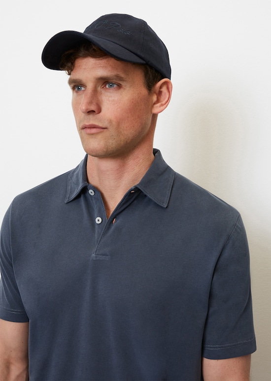 Short sleeve jersey polo shirt in a regular fit Made of pure organic ...